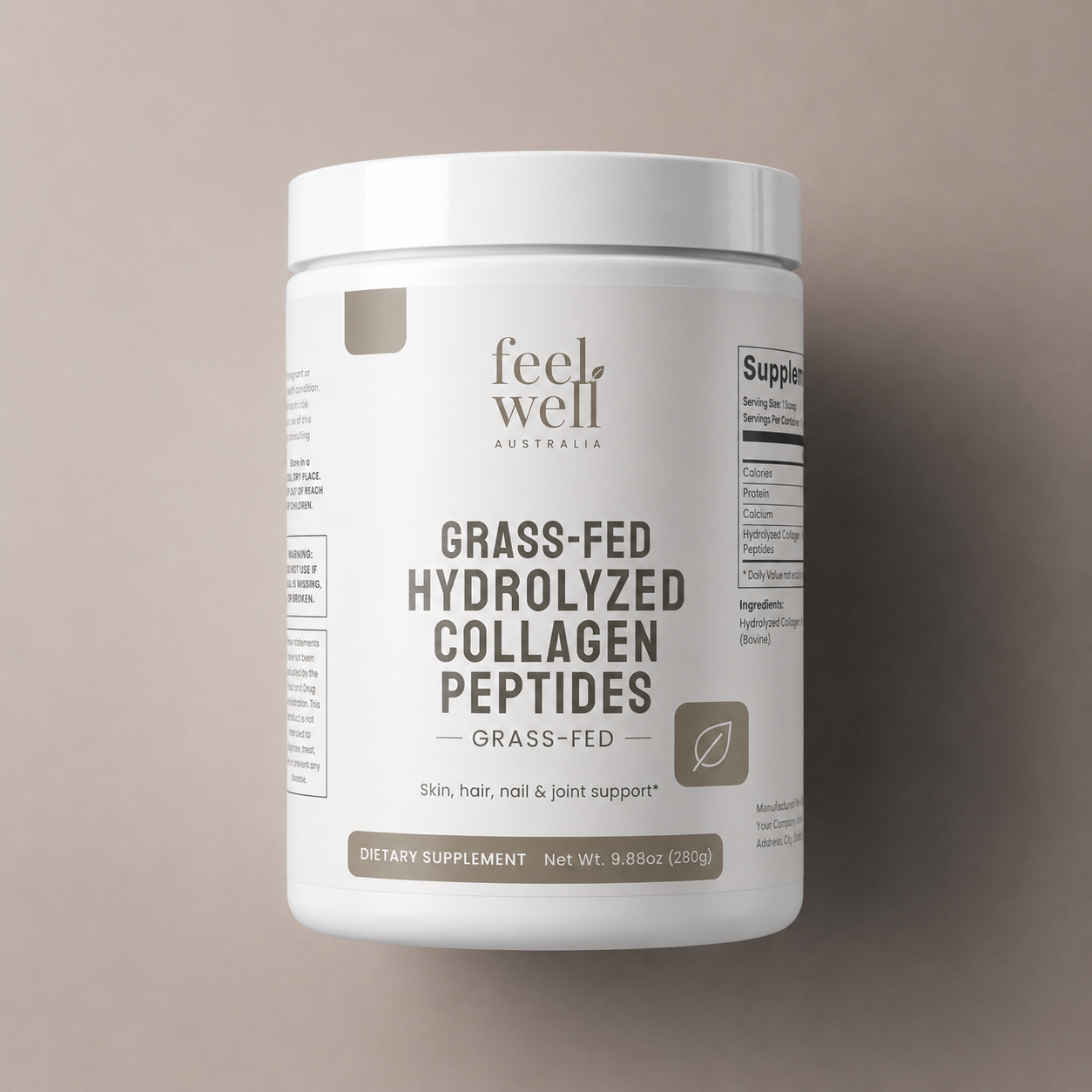 Grass-Fed Hydrolyzed Collagen Peptides