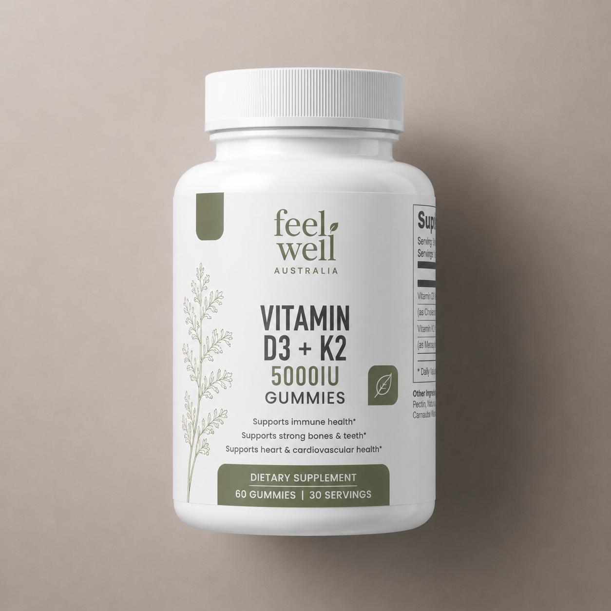 Vitamin D3 + K2 5000IU Gummies